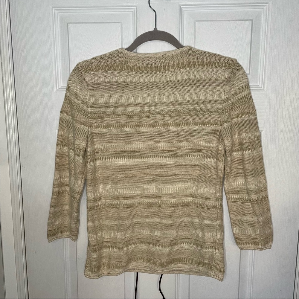 Lauren Jeans Co Ralph Lauren Vintage Y2K Lace Up Pullover Cotton Knit Top Small - Picture 4 of 7